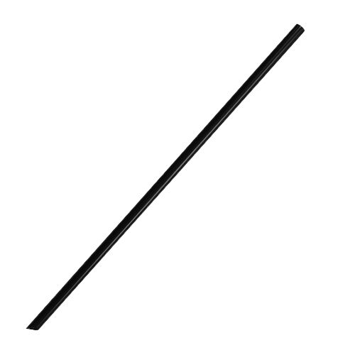 [2,000 ct] 9" Jumbo Straws (5 mm) | Unwrapped | Black