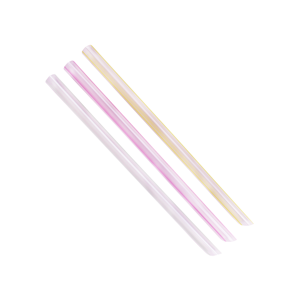 [1,600 ct] 9" Boba Straws (10 mm) | Unwrapped | Mixed Stripes