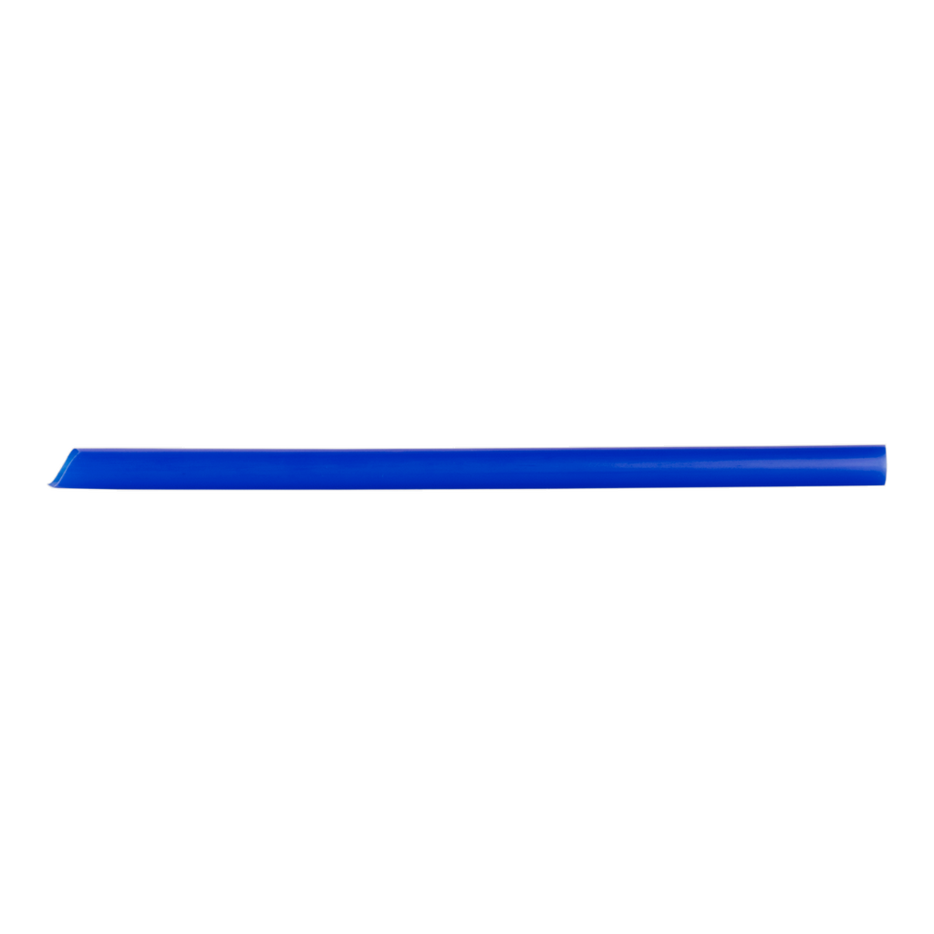 [1,600 ct] Boba Straws | Diagonal Cut | Individually Wrapped | Blue (0.39" x 9")