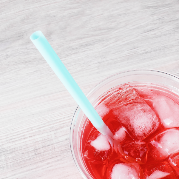 [2,500 ct] Giant Straws | Individually Wrapped | Aqua (0.31" x 9")