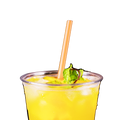 [2,500 ct] Giant Straws | Individually Wrapped | Orange (0.31" x 9")