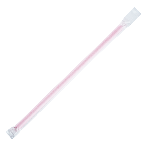 [2,500 ct] Giant Straws | Individually Wrapped | Red (0.31" x 9")