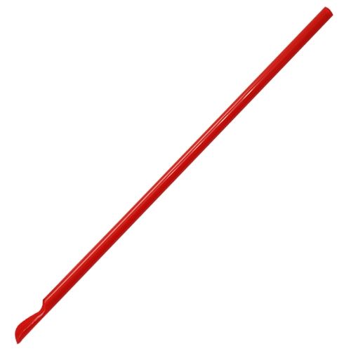 [10,000 ct] Spoon Straws | Unwrapped | Red (0.26" x 9.45")