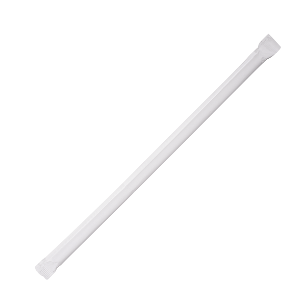 [12,000 ct] Straws | Clear | Individually Wrapped (0.2" x 7.75")