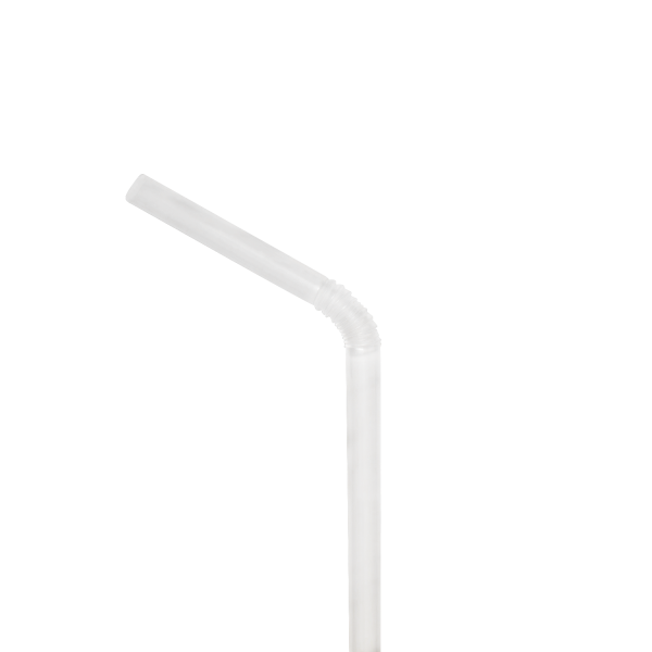 [10,000 ct] Flexible Jumbo Straws | Individually Wrapped | Clear (0.2" x 7.75")