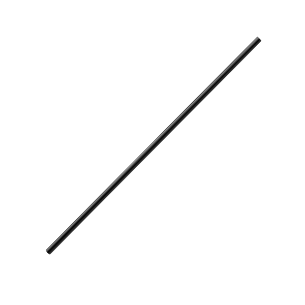 [10,000 ct] Stir Straws | Individually Wrapped | Black (5.75")