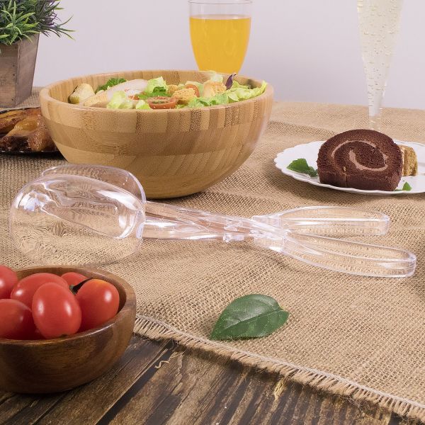 [24 ct] 11" Plastic Serving Salad Tong | PS