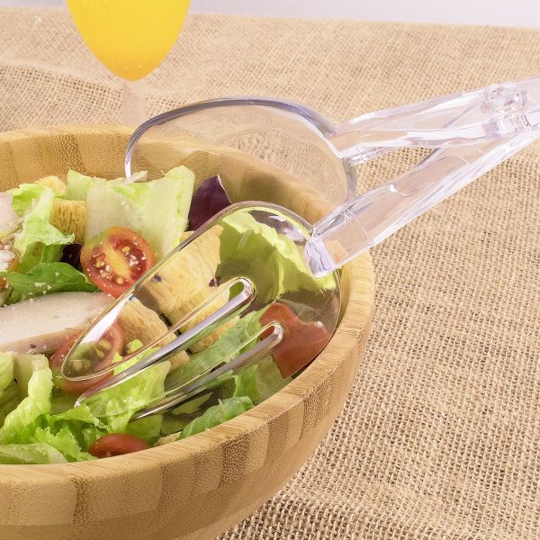 [24 ct] 11" Plastic Serving Salad Tong | PS