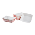 [500 ct] 5.0 lb Food Tray | Shepherd's Check Red Pattern