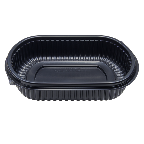[300 ct] 24 oz Microwaveable Take-Out Box | PP | Black