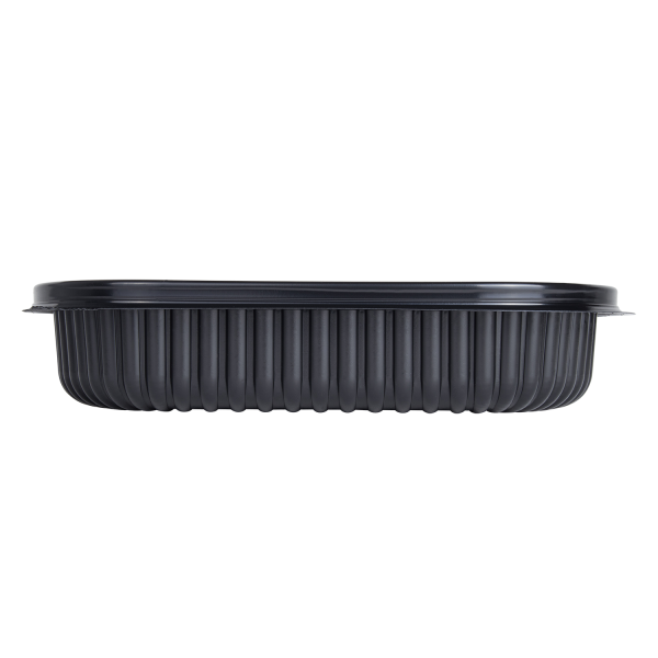 [300 ct] 24 oz Microwaveable Take-Out Box | PP | Black
