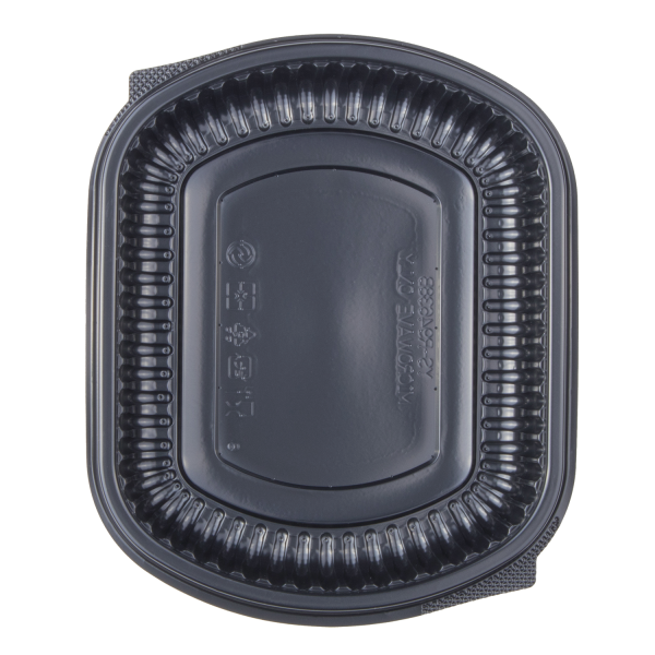 [300 ct] 24 oz Microwaveable Take-Out Box | PP | Black