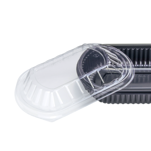 [300 ct] 24 oz Microwaveable Take-Out Box | PP | Black