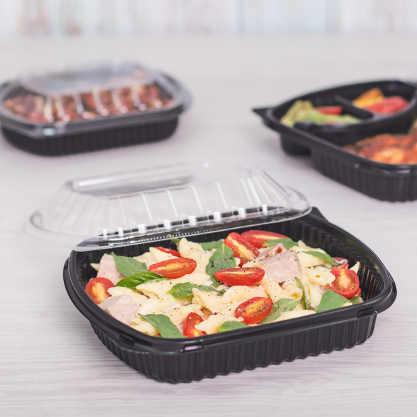 [300 ct] 36 oz Microwaveable Take-Out Box | PP | Black