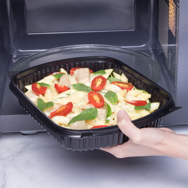 [300 ct] OPS Lid for 36 oz Microwaveable Take-Out Box | Clear