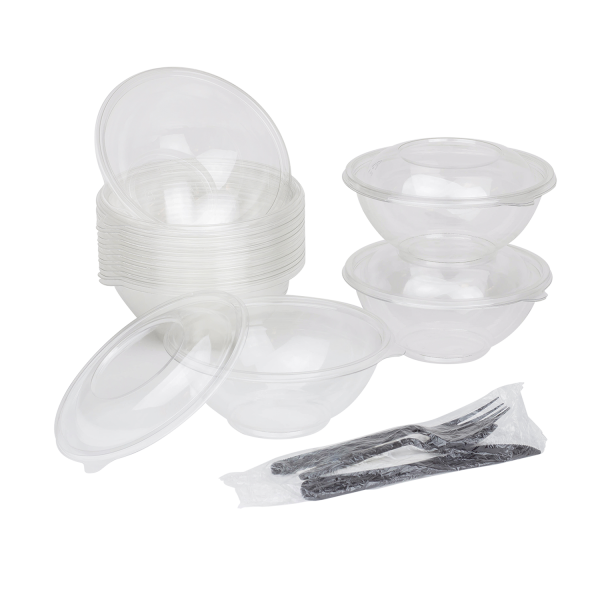 [500 ct] 16 oz Disposable Salad Bowls | 146mm | PET