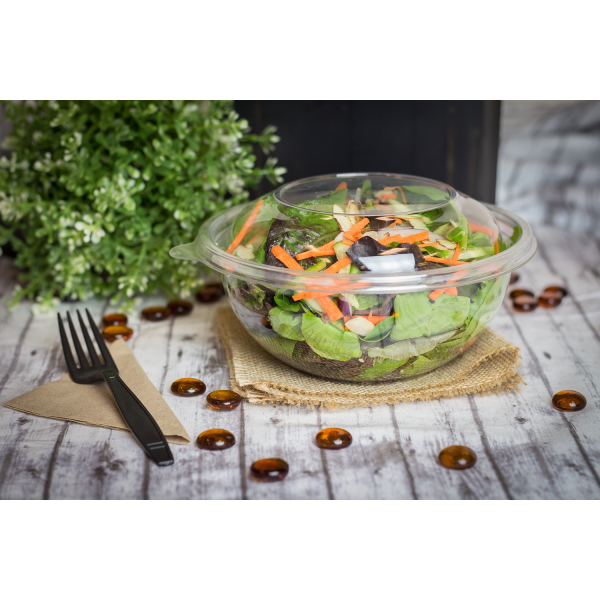 [300 ct] 32 oz Disposable Salad Bowls | 185 mm | PET