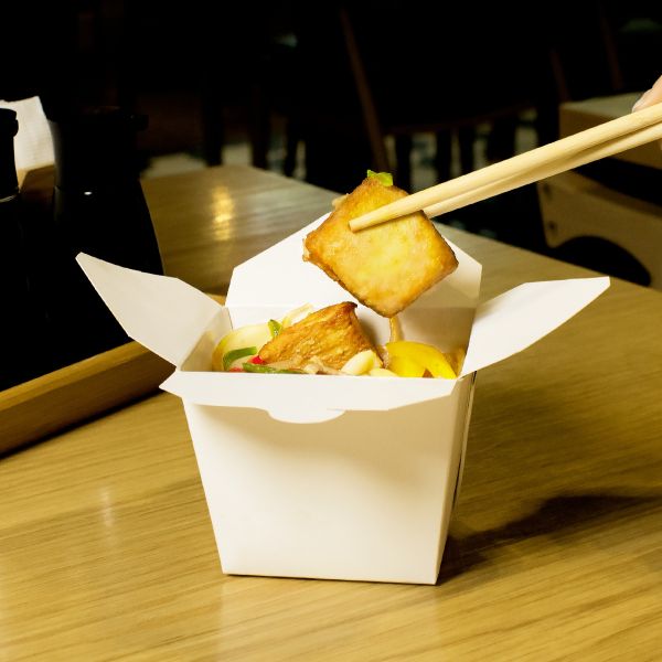 [450 ct] 16 oz Paper Take-Out Boxes, White