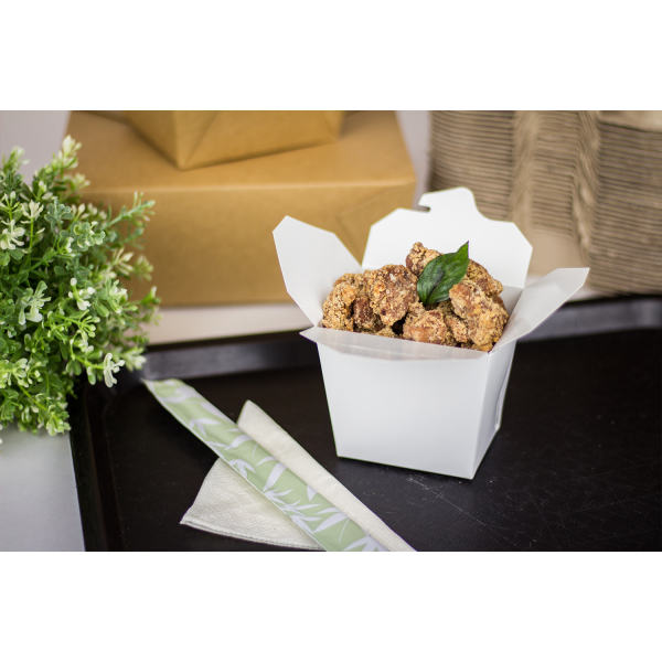 [450 ct] 16 oz Paper Take-Out Boxes, White