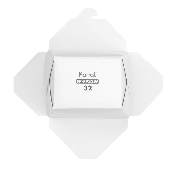 [450 ct] 32 oz Paper Take-Out Boxes, White