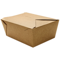[160 ct] Paper Take-Out Boxes | #4 | 110 oz | Kraft