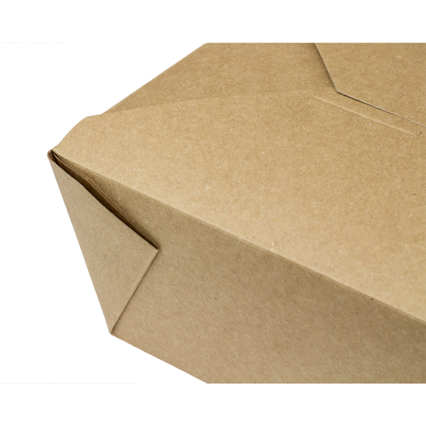 [160 ct] Paper Take-Out Boxes | #4 | 110 oz | Kraft