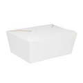 [160 ct] Paper Take-Out Boxes | #4 | 110 oz | White