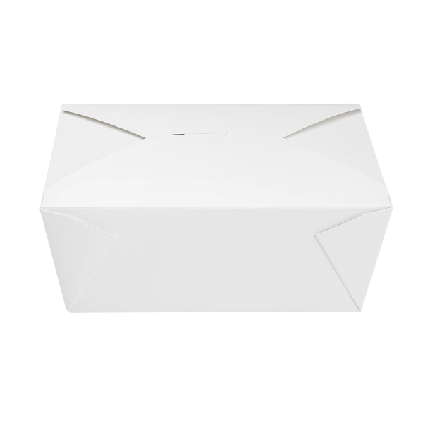 [160 ct] Paper Take-Out Boxes | #4 | 110 oz | White