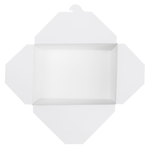 [160 ct] Paper Take-Out Boxes | #4 | 110 oz | White