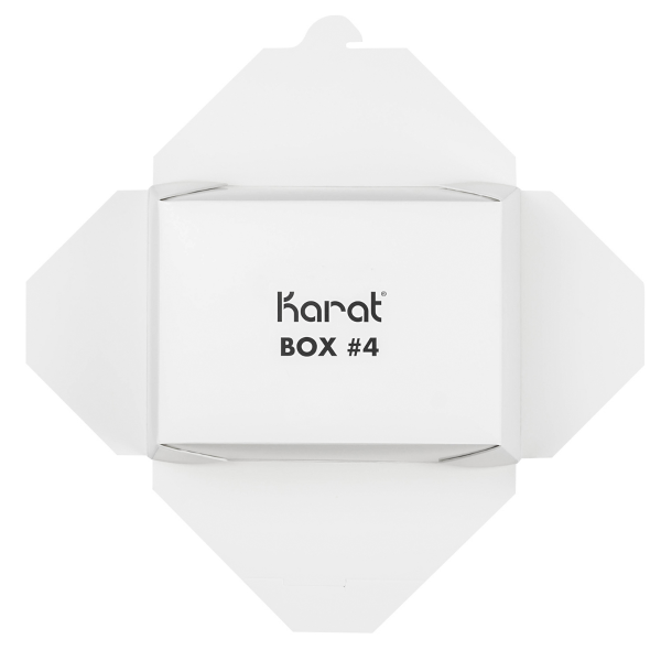[160 ct] Paper Take-Out Boxes | #4 | 110 oz | White