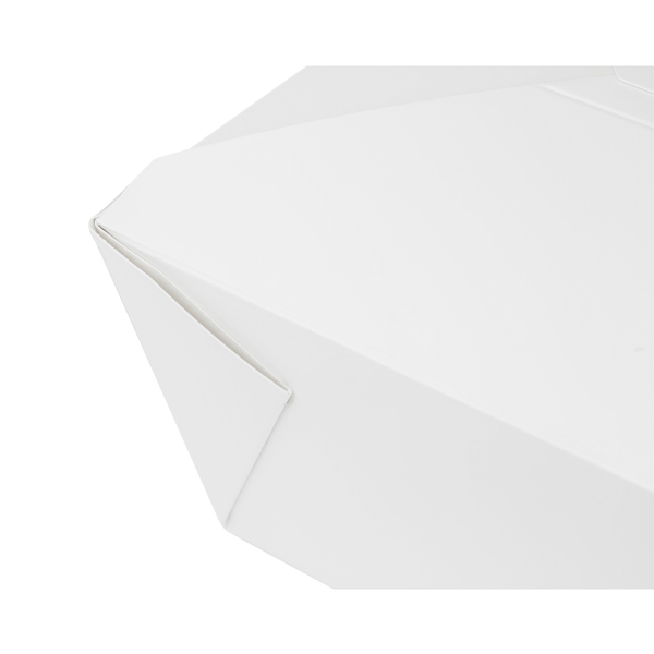 [160 ct] Paper Take-Out Boxes | #4 | 110 oz | White