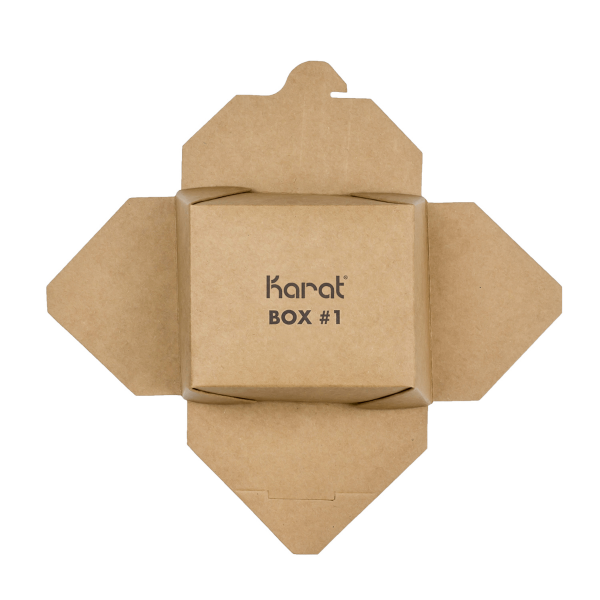 [450 ct] Paper Take-Out Boxes | #1 | 30 oz | Kraft