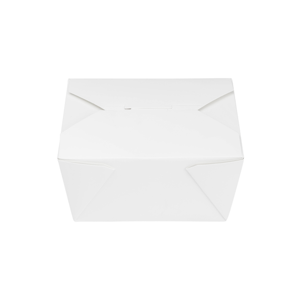 [450 ct] Paper Take-Out Boxes | #1 | 30 oz | White