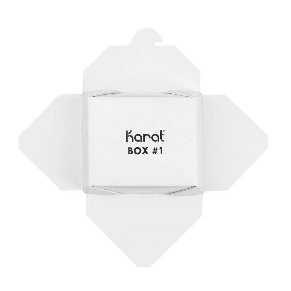 [450 ct] Paper Take-Out Boxes | #1 | 30 oz | White