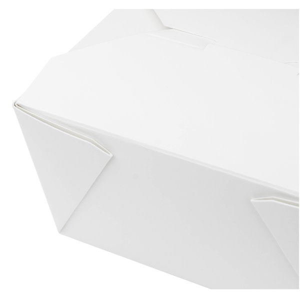 [450 ct] Paper Take-Out Boxes | #1 | 30 oz | White