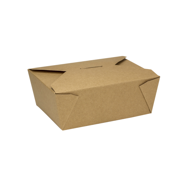 [300 ct] Paper Take-Out Boxes | #8 | 48 oz | Kraft