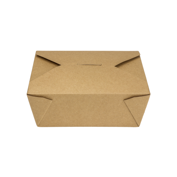 [300 ct] Paper Take-Out Boxes | #8 | 48 oz | Kraft