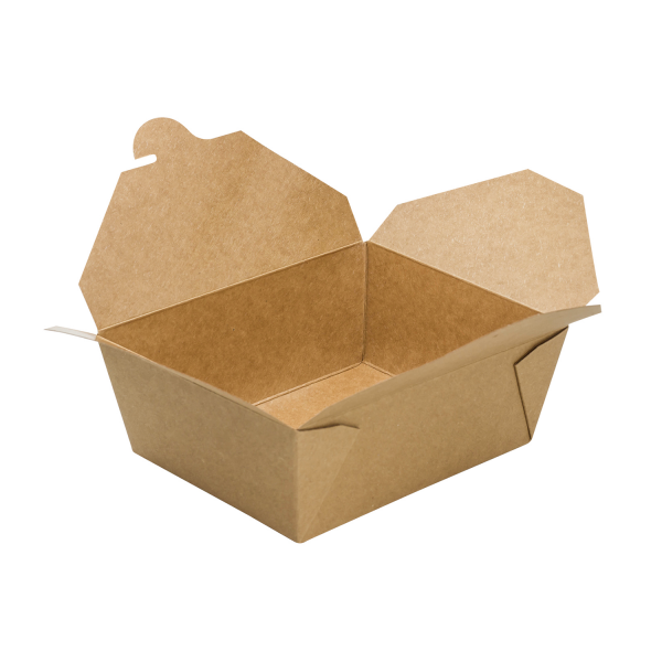 [300 ct] Paper Take-Out Boxes | #8 | 48 oz | Kraft