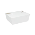 [300 ct] Paper Take-Out Boxes | #8 | 48 oz | White