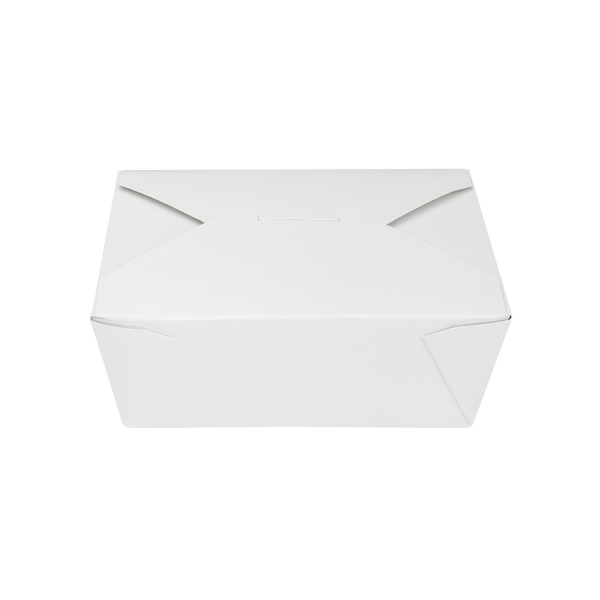 [300 ct] Paper Take-Out Boxes | #8 | 48 oz | White