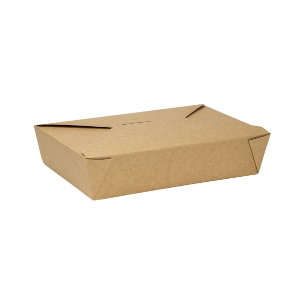 [200 ct] Paper Take-Out Boxes | #2 | 54 oz | Kraft