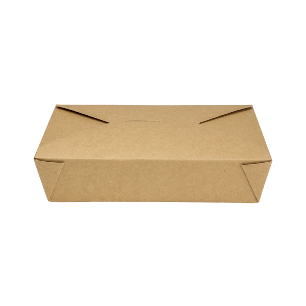 [200 ct] Paper Take-Out Boxes | #2 | 54 oz | Kraft