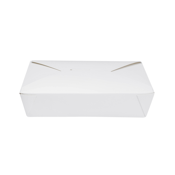 [200 ct] Paper Take-Out Boxes | #2 | 54 oz | White