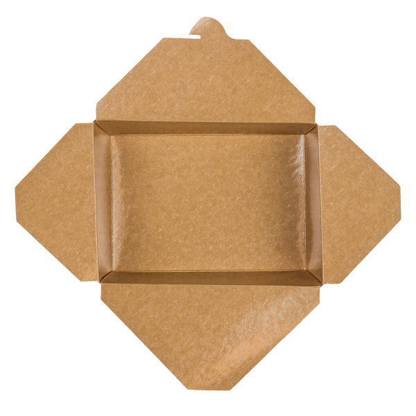 [200 ct] Paper Take-Out Boxes | #3 | 76 oz | Kraft