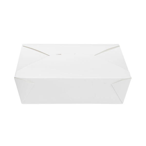 [200 ct] Paper Take-Out Boxes | #3 | 76 oz | White