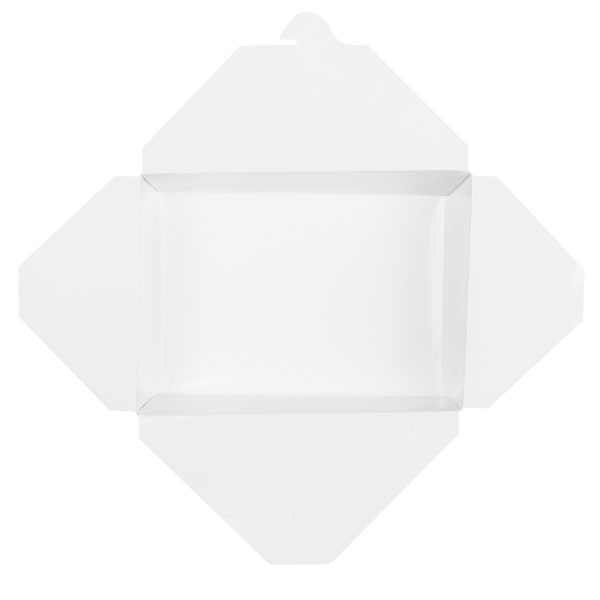 [200 ct] Paper Take-Out Boxes | #3 | 76 oz | White