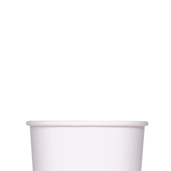 [500 ct] 10/12 oz Gourmet Paper Food Container | White | 96 mm
