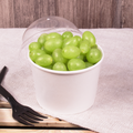 [500 ct] 10/12 oz Gourmet Paper Food Container | White | 96 mm