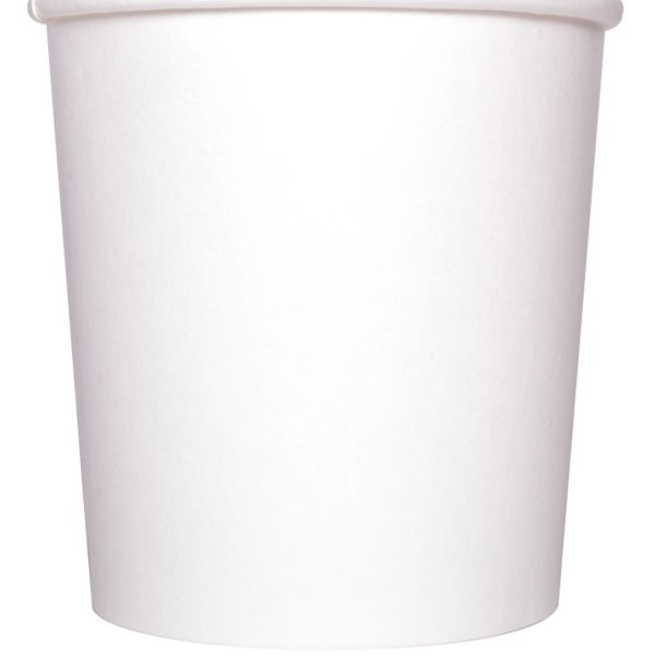 [500 ct] 16 oz Gourmet Paper Food Container | White | 96 mm