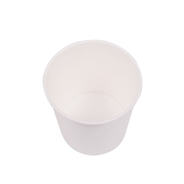 [500 ct] 16 oz Gourmet Paper Food Container | White | 96 mm